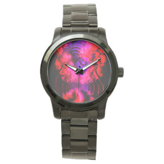 Neon Goddess in Enchanted Forest Armbandsur