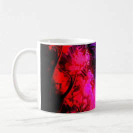 Neon Goddess in Enchanted Forest Kaffemugg