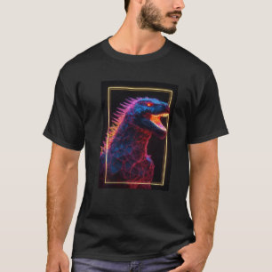 Neon Godzilla Polygons T Shirt