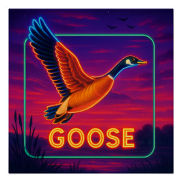 Neon Goose Poster Perfect Poster