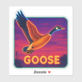 Neon Goose Sticker Klistermärken
