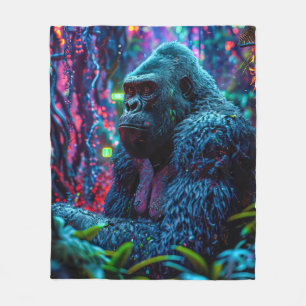 Neon Gorilla Fleecefilt