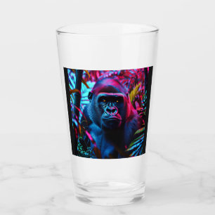 Neon Gorilla Glaskopp