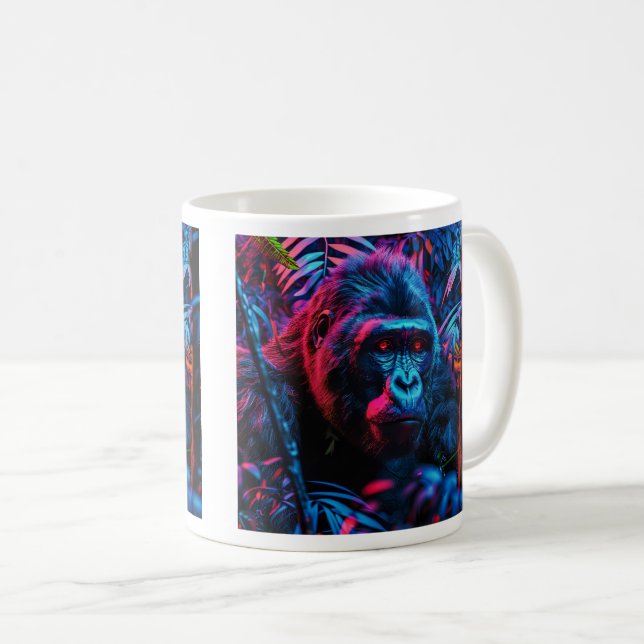 Neon Gorilla Kaffemugg (Framsida höger)