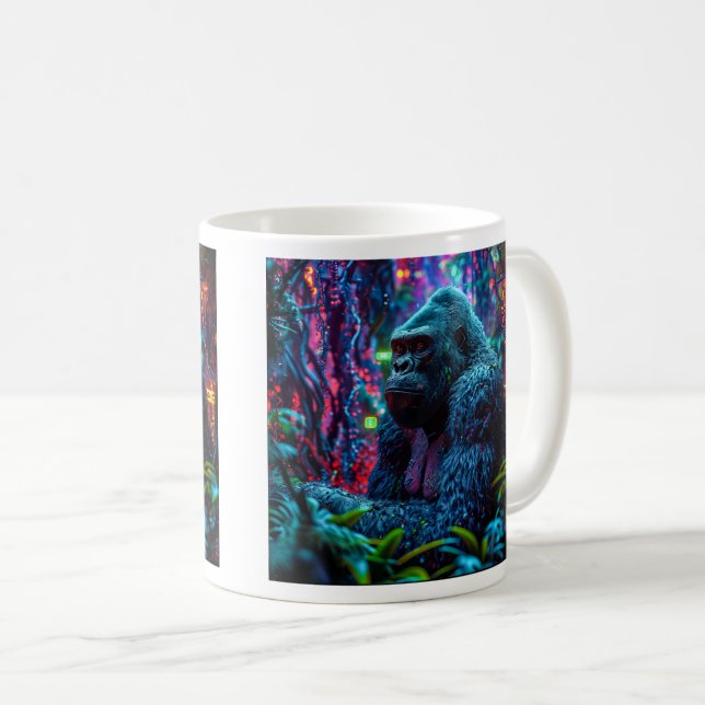 Neon Gorilla Kaffemugg (Framsida höger)