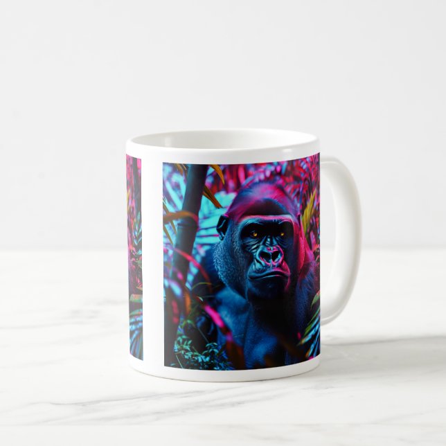 Neon Gorilla Kaffemugg (Framsida höger)