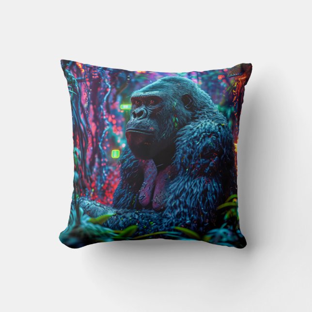 Neon Gorilla Kudde (Framsida)