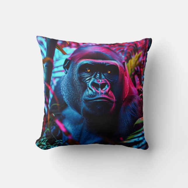 Neon Gorilla Kudde (Framsida)