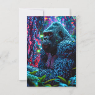 Neon Gorilla Tack Kort
