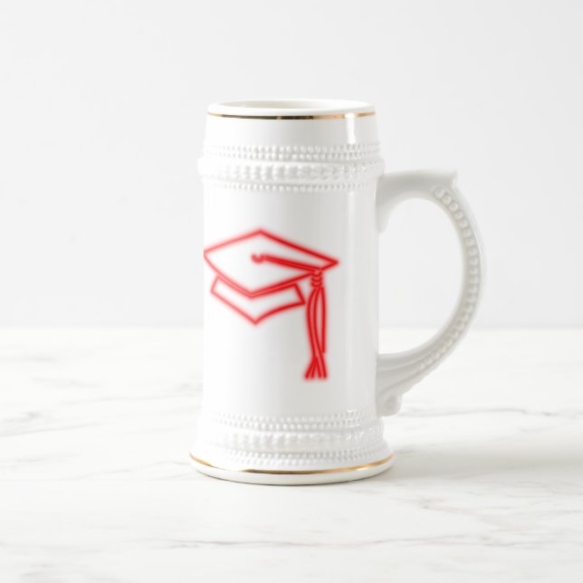 Neon Grad Cap Red Stein Sejdel (Höger)