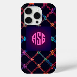 Neon Gradient Anpassningsbar Monogram iphone case