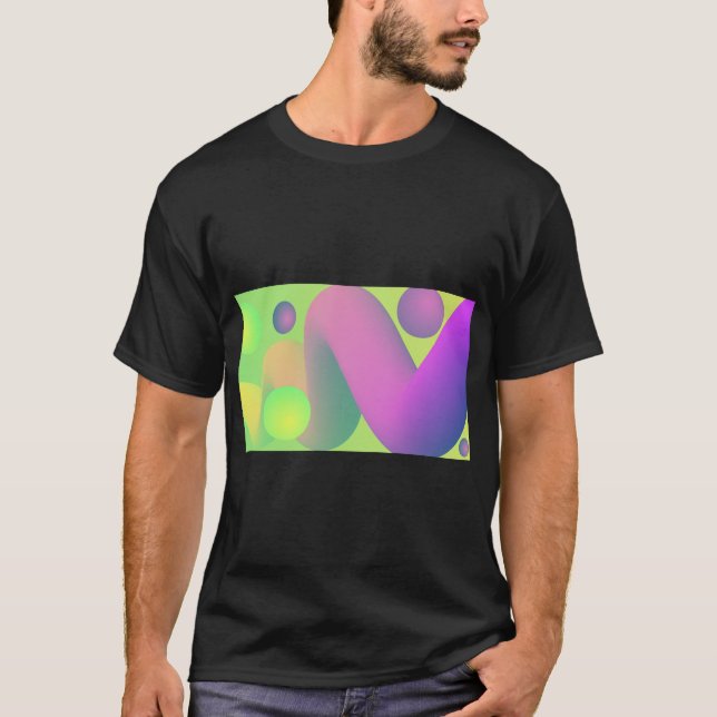 Neon Gradient Party Vibes Tee (Framsida)