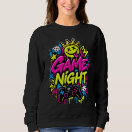 Neon Graffiti Game Night Gamer Party Kvinnors Svet T Shirt