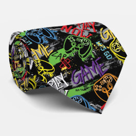 Neon Graffiti Gaming Pattern Slips