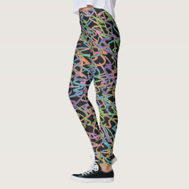 Neon Graffiti Leggings