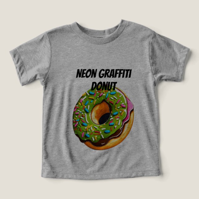 Neon Graffiti Munk–Gatukonst Sprinkle Explosion T Shirt (Design Framsida)