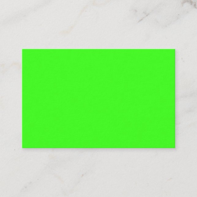 Neon Green Business Card – Custom Look Visitkort (Framsida)