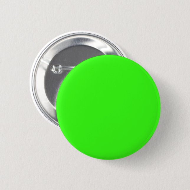 Neon Green Custom Button Badge Knapp (Framsida & baksida)
