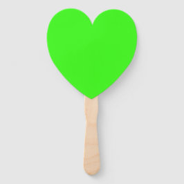 Neon Green Heart Fan Set – Customizable