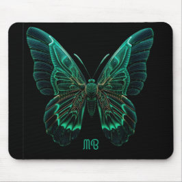 Neon Green Luminescent Butterfly Art Musmatta