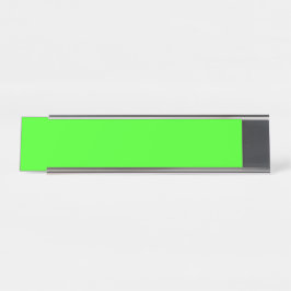 Neon Green Modern Desk Name Plate – Customizable