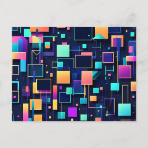 Neon Gridlock Vykort