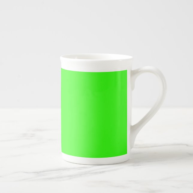 Neon Grön Benporslin Mugg (Höger)