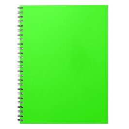 Neon Grön Enfärgad Minimalistisk Anteckningsbok
