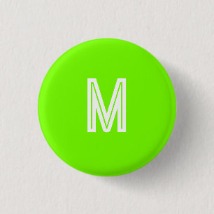 neon grön - lägg till monogram knapp