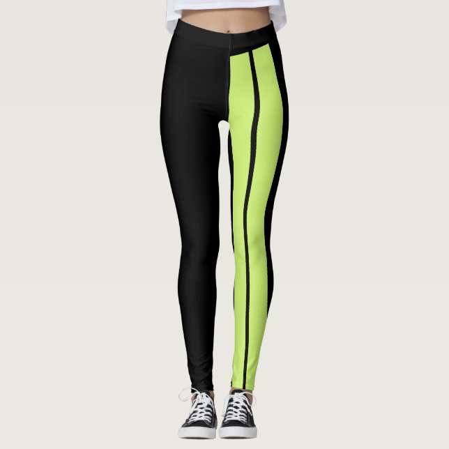 neon grön leggings (Framsida)