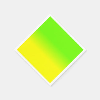 Neon grön och neon gul Ombré  Nyansfärgton bleknar Pappersservett