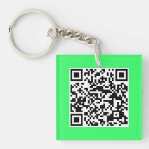 Neon grön QR KODIFIERAR den beställnings-