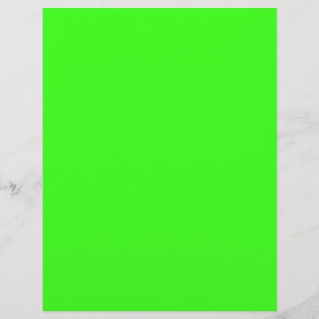 neon grön reklamblad (Framsidan)