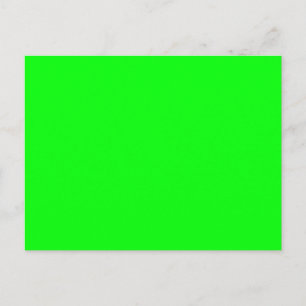 neon grön skärm, ljus enfärgad cool vykort