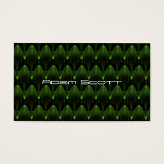 Neon Grönt Alien Head Design Visitkort