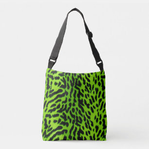 Neon Grönt animal skin mönster Animalia Axelväska