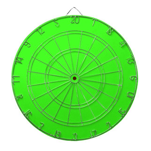 Neon Grönt Anpassningsbar Färg Bright Colorful Gif Darttavla (Framsidan)