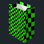 Neon Grönt Black Checkerboard-Vintage<br><div class="desc">Neon Grönt och Black Checkerboard Vintage</div>
