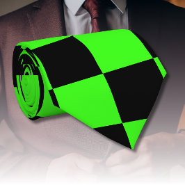 Neon Grönt Black Checkerboard-Vintage Slips