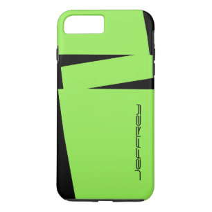 Neon Grönt & Black Triple Rand, anpassa Namn