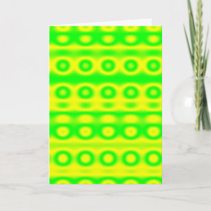 Neon Grönt Circle Abstrakt Kort