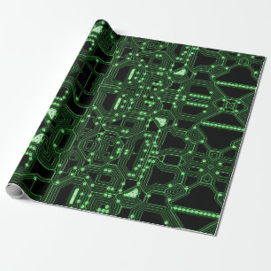 Neon Grönt Circuboard Anpassningsbar Presentpapper