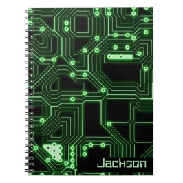 Neon Grönt Circuboard | Personlig Spiral ej Anteckningsbok