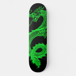 Neon Grönt Dragon Skateboard Deck