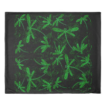 Neon Grönt Dragonfly Flit Duvet Cover