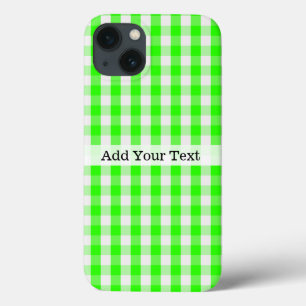 Neon Grönt Gingham Mönster av Shirley Taylor