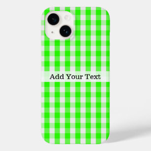 Neon Grönt Gingham Mönster av Shirley Taylor