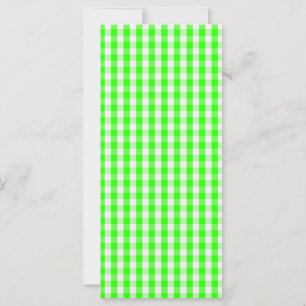 Neon Grönt Gingham Mönster av Shirley Taylor