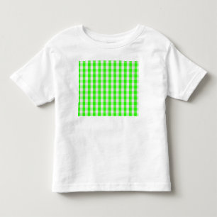 Neon Grönt Gingham Mönster av Shirley Taylor Tee Shirt