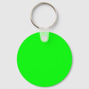 Neon grönt hex 00FF00 Nyckelring